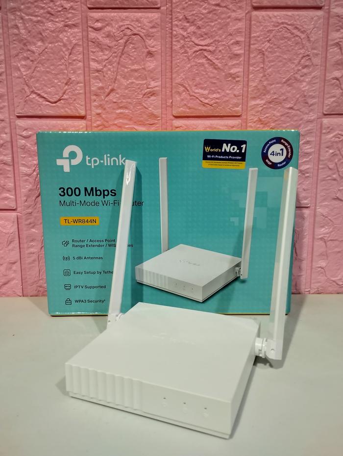Gambar TP-LINK TL-WR844N New 300Mbps Wi-Fi Router (NON TOKOCABANG0 dari Aquarius Ofc Kota Administrasi Jakarta Barat Tokopedia