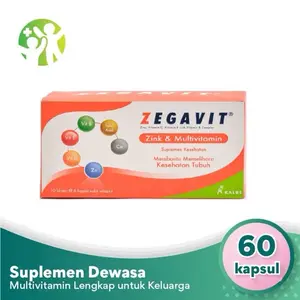 Zegavit - Membantu Memelihara Kesehatan Tubuh (Isi 10 Strip = 60 Kapsul)