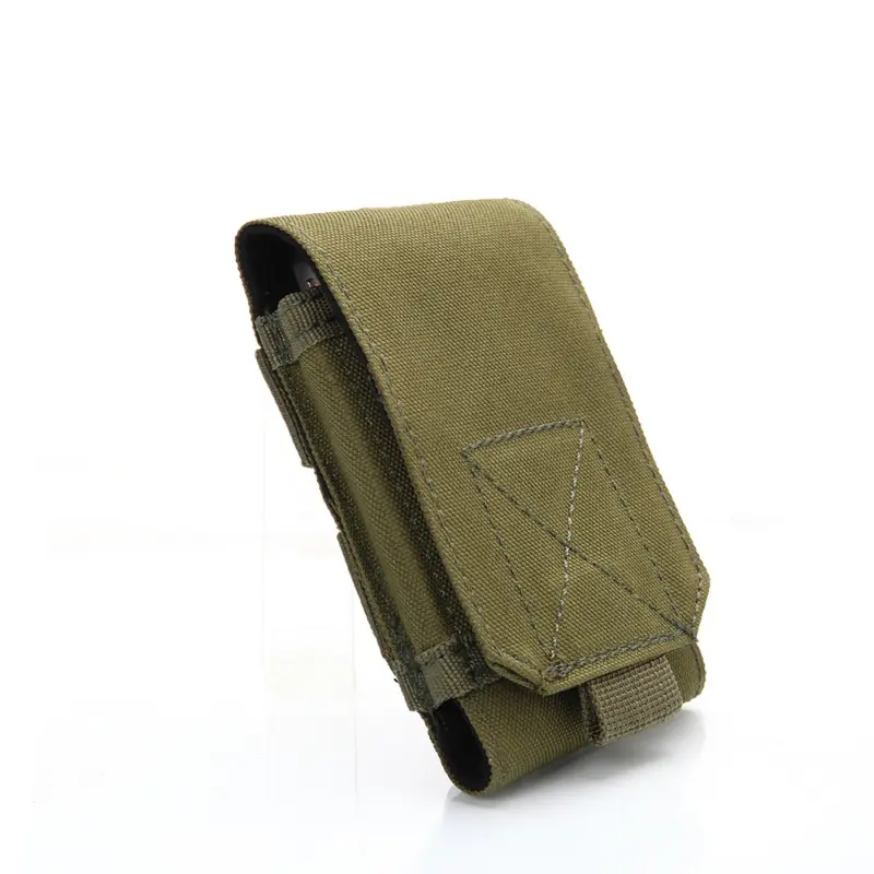 Bao Da Chiến Thuật MOLLE, Túi Ngụy Trang Quân Đội, Túi Đeo Thắt Lưng Có Vòng Móc Bao Da, Thích Hợp Cho Điện Thoại Di Động, Bao Da 1