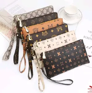 Dompet Panjang Wanita/Dompet Tali Resleting Kulit Cewek