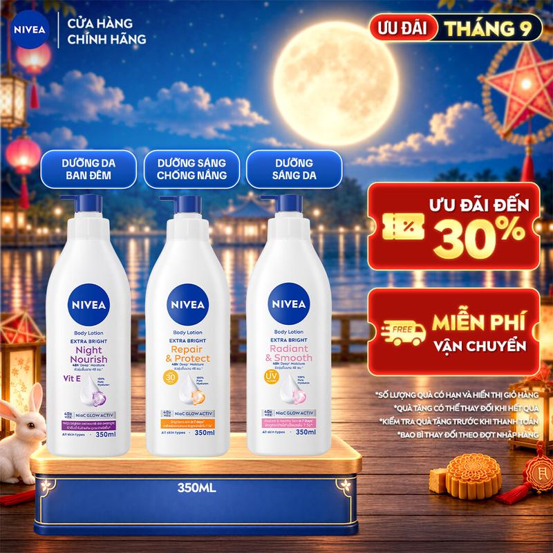 Sữa Dưỡng Thể NIVEA Extra Bright Dưỡng Da Sáng Mịn Sau 7 Ngày 350ml -…