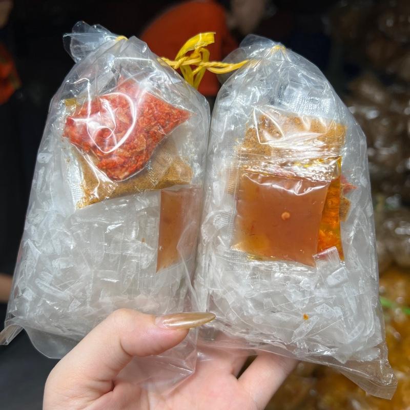 Bánh Tráng Trộn Sợi Khô Sốt Me Sate Muối Ruốc cay nhẹ