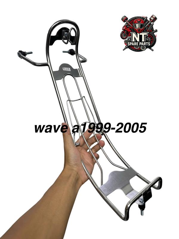  Ba ga xuồng wave nhỏ wave zx 2004 inox dày 10li kèm ốc phụ kiện NT cho xe wave a1999-2005 