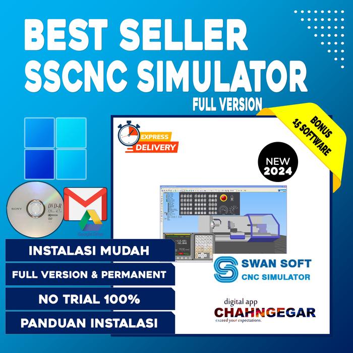 Jual Software Nanjing Swansoft SSCNC Simulator 2024 Full Permanen ...