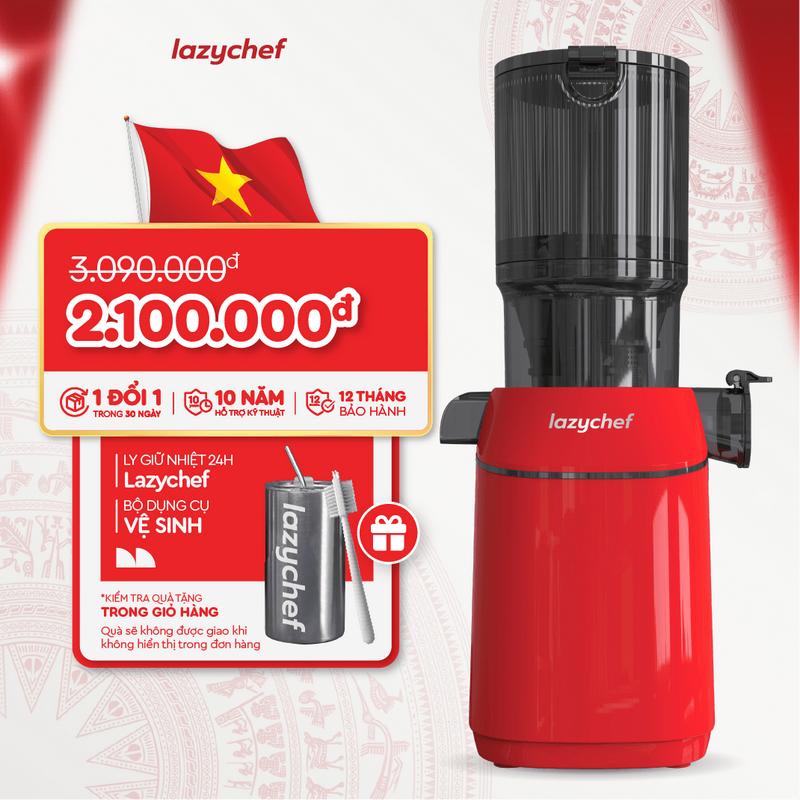 [HOT] Máy Ép Chậm Nguyên Quả 3S Lazychef 200W Dòng Premium - Máy Ép Trái Cây, Làm Kem, Tháo Lắp 3 Giây, Công Nghệ Ép Lạnh,Bảo Hành 12 Tháng, Hỗ Trợ Kỹ Thuật 10 Năm Xay Sinh Tố