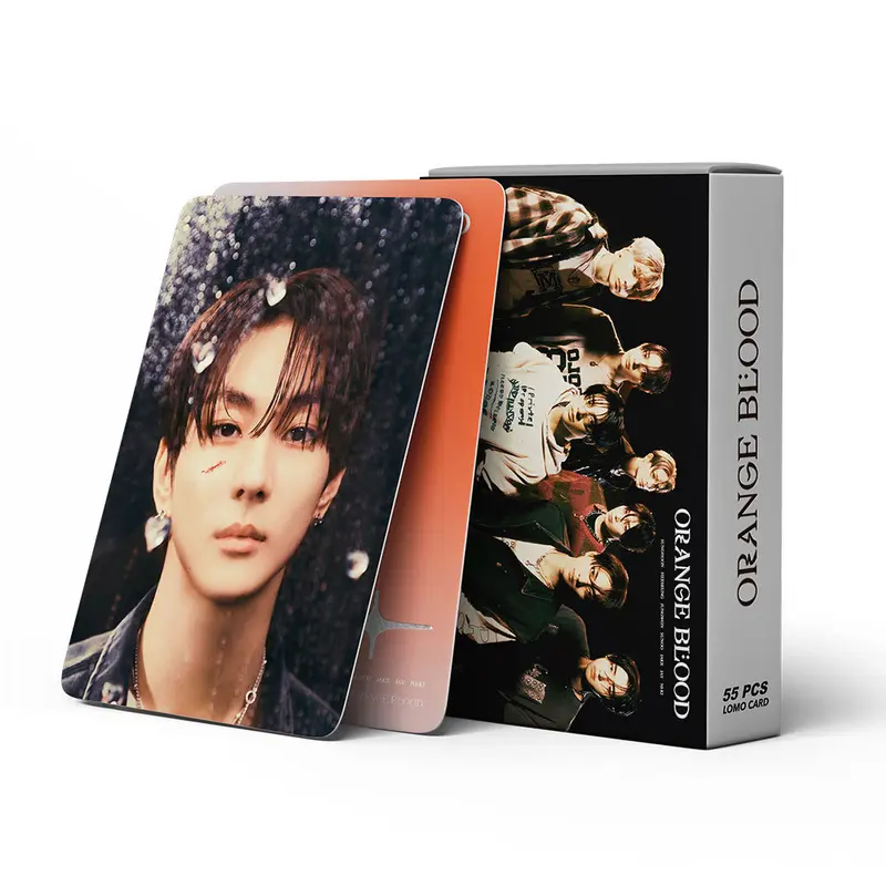 ENHYPEN Orange Blood Album Photocard Lomo Card, YANEN, 55 Cái / Hộp, Ảnh Thần Tượng Kpop Tự Làm, Hàng Có Sẵn 2