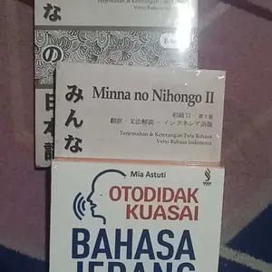 Paket 3 Buku Minna No Nihongo 1&2 | Otodidak Kuasai Bahasa Jepang BIRU