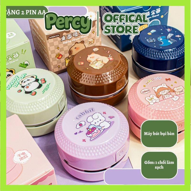 Máy Hút Bụi Mini Để Bàn Deli - Máy hút bụi cầm tay dạng vuông tiện dụng hút vụn…