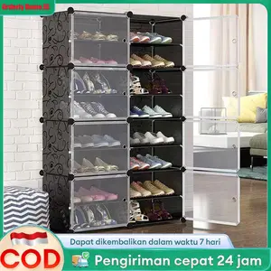 OH.ID Menyimpan Pakaian Dewasa Dan Anak-Anak anti Debu Lemari Susun Rak Sepatu Tertutup Anti Debu Rak Sepatu 8-32 Susun Plastik Lemari Sepatu Rak Sepatu Aesthetic Sepatu Rak Sepatu Minimalis Rak Lemari Pakaian Plastik salvo    Penyimpanan
