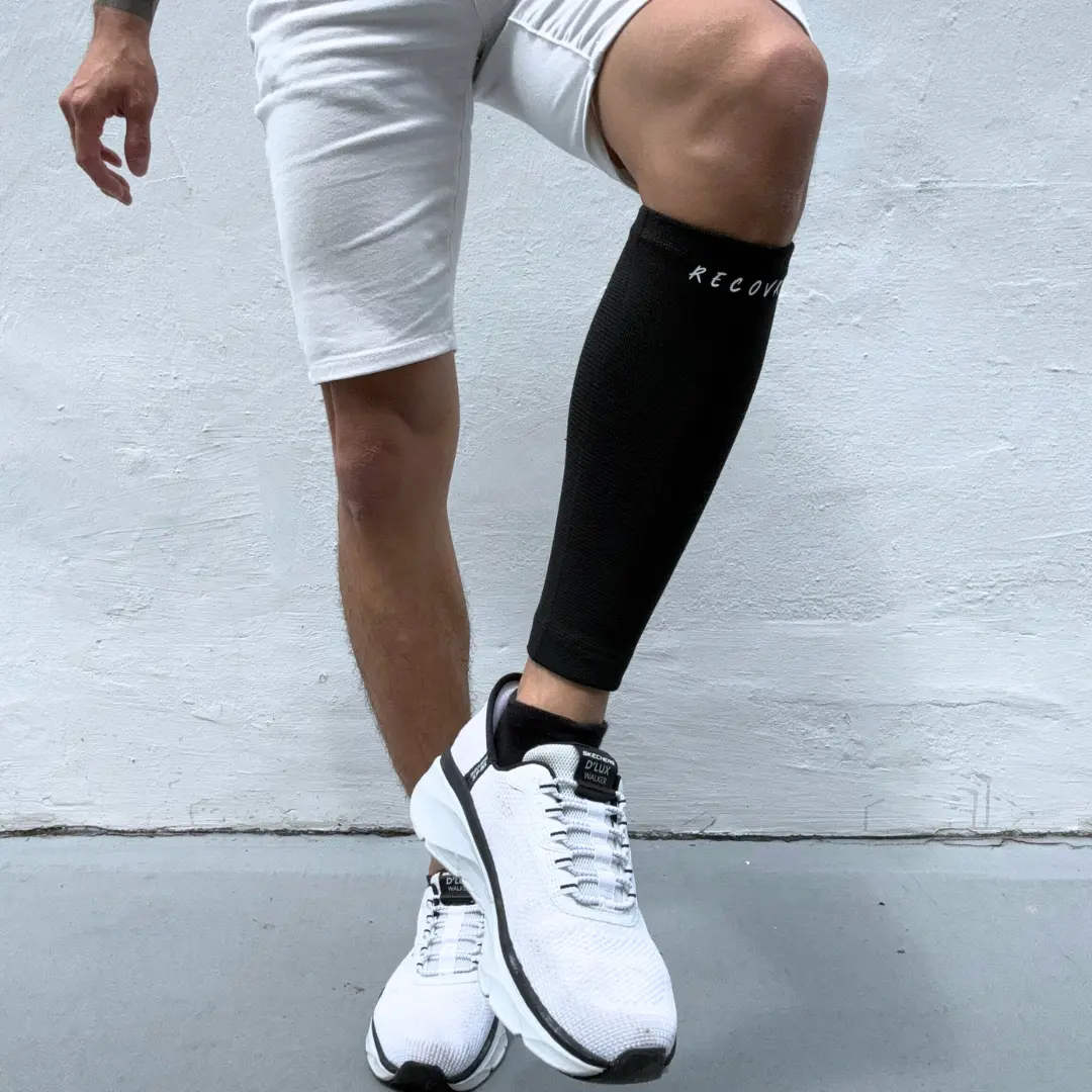Recovry V2Calfsleeve (single) for effectively relieving calf & shin pains from Shin Splints, Varicose Veins, muscle cramps, tightness, muscle sprains & strains.