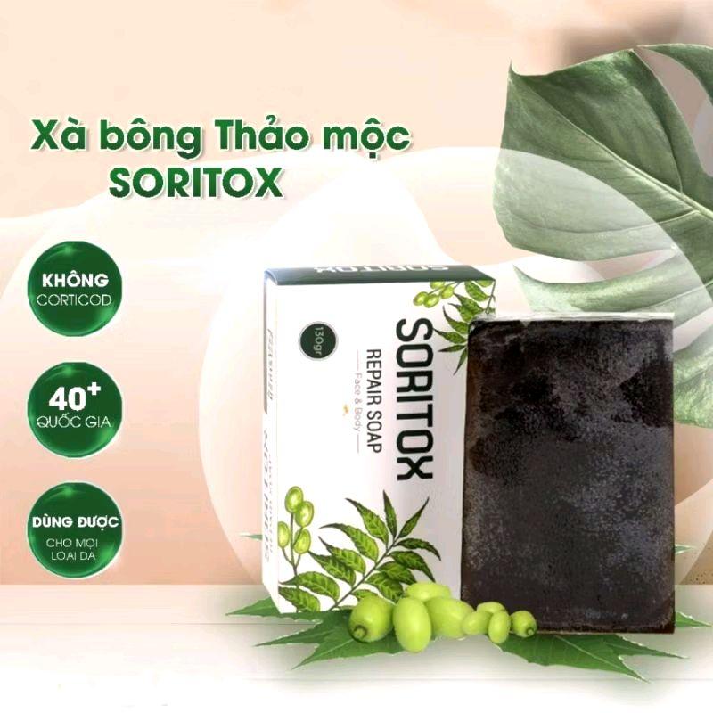  SORITOX Xà bông vẩy nến viêm da ngứa đỏ tróc vẩy Chiết xuất từ là neem Ấn Độ và thảo dược Việt phiên bản cao cấp giúp làm sạch da giảm viêm ngứa và tróc vẩy 