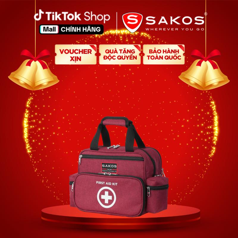 Túi Y Tế Du Lịch SAKOS MEDIC FAMILY - Bộ Dụng Cụ Sơ Cứu Gia Đình Nhỏ Gọn Tiện Lợi Chuyên Dùng Cho Du Lịch Vách Ngăn Có Thể Linh Động Tháo Rời