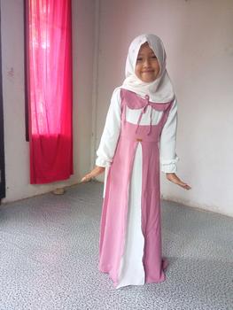 Product Review of GAMIS ARSYLA CHIFA KIDS ANAK PEREMPUAN CRINKLE AIRFLOW 3-11 TAHUN from 🦋**🦋 1
