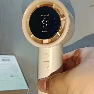 [COD]UCLOUDSOME L07 Kipas Angin Mini Portable 5000mAH 16000RPM Genggam Turbo 100 Tingkat Kecepatan Senyap Layar LED Type-C Tahan 22 Jam gantungan kipas tali Hadiah Hari Valentine