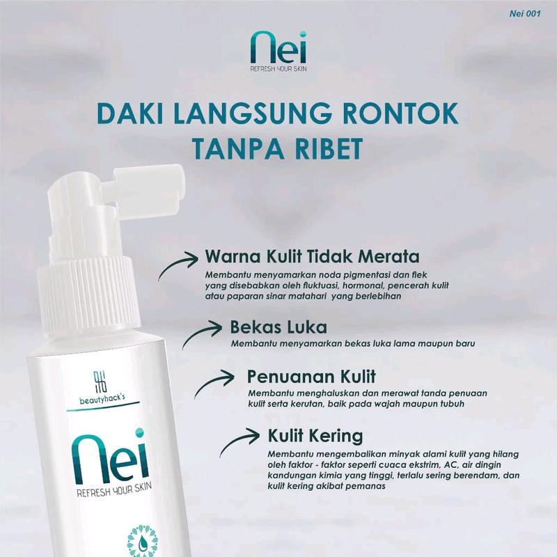 Nei peeling spray, membantu membersih kan kulit kusam, menghilangkan daki membersih kan kulit, 4