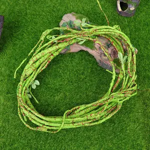 Artificial Reptile Vines Rattan Chameleon Lizard Terrarium Branches Landscape Jungle Reptile Pet Habitat Decoration - D 110cm