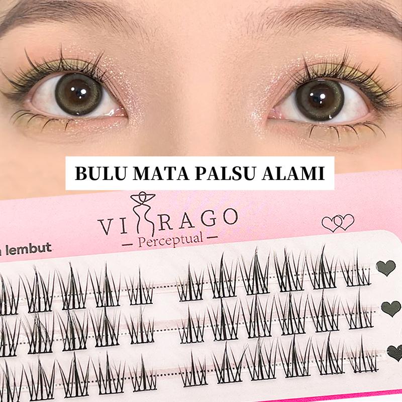 LELAND Bulu Mata Palsu Lembut Alami Bulu Mata Palsu Untuk Bulu Mata Palsu Tersegmentasi | Eye Make Up Aksesoris 1