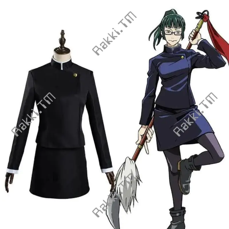 KOSTUM ZENIN JUJUTSU KAISEN ANIME JAPAN COSPLAY WANITA KARAKTER KARTUN 0