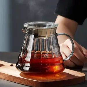 Leeseph Teko Kopi Coffee Server V60 Drip Pour Over Borosilicate Glass - XGS-36/60/80