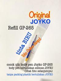 Gambar REFILL isi ulang BIRU pulpen JOYKO GP265 blue tinta isi ulang pen GP-265 GPR267 GP 265 blue ink ATK1612JK dari Toko Online Jempol Kota Administrasi Jakarta Pusat 1 Tokopedia
