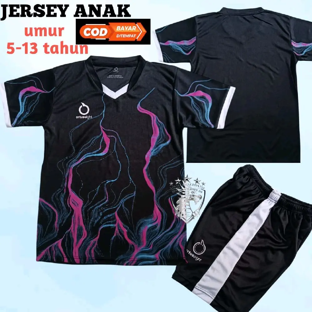 Baju Bola Anak Umur 5-13 Tahun Stelan Jersey Futsal Voli Badminton Grade Terbaru Berkualitas Outdoor Sport