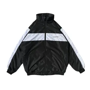 Jaket TrackSuit Hitam HAND Putih List Pria Wanita Parasut Distro Lembut Nyaman Panjang Jaket TrackSuit Hitam HAND Putih List Pria Wanita Parasut Distro Lembut Nyaman Panjang