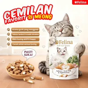Makanan kucing premium dengan bahan pilihan berkualitas tinggi seperti daging asli, diperkaya omega 3 & 6 untuk bulu lebih halus dan berkilau. Mengandung nutrisi lengkap dan seimbang untuk mendukung pertumbuhan, menjaga daya tahan tubuh,