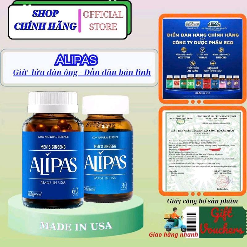  Viên uống sâm Alipas 30 viên & 60 viên 