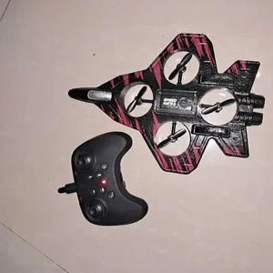 2.4G High simulation alloy Jet Fighter RC Aircraft EPP Foam Glider Children 360° rotation Fighter Aircraft Four-axis Remote Control  Fighter Parent-child interactive Toy for Boys Girls