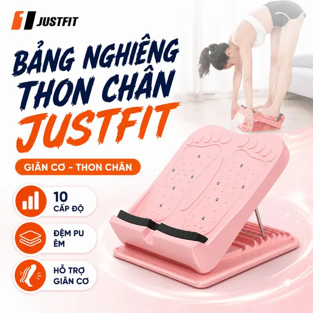 Bảng Nghiêng Tập Thẳng Chân JUSTFIT Hỗ Trợ Tập Gym, Yoga, Tập Thon Chân, Kéo Giãn Cơ, Định hình chân