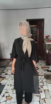 Product Review of Tunik cerutty/atasan wanita dewasa kekinian Muslim Outer Simple Ceruty clara  long from t**t 0