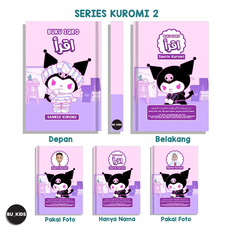 Buku Iqro Anak Berwarna Custom Nama Foto Hard Cover Soft Cover Karakter Anak Laki 2