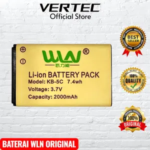 Baterai HT WLN KD C1 2000mAh Original Asli C50 C51 C56B C100 Compatible Merodith T20 Baofeng BF R5 HTWLN BJH BHC1 Berlin BL-238 BL238 Nikcom Kinnota AUQOZ X1 KDC1 KDC100 KDC50 KDC51 KDC56B KB-5C KB5C