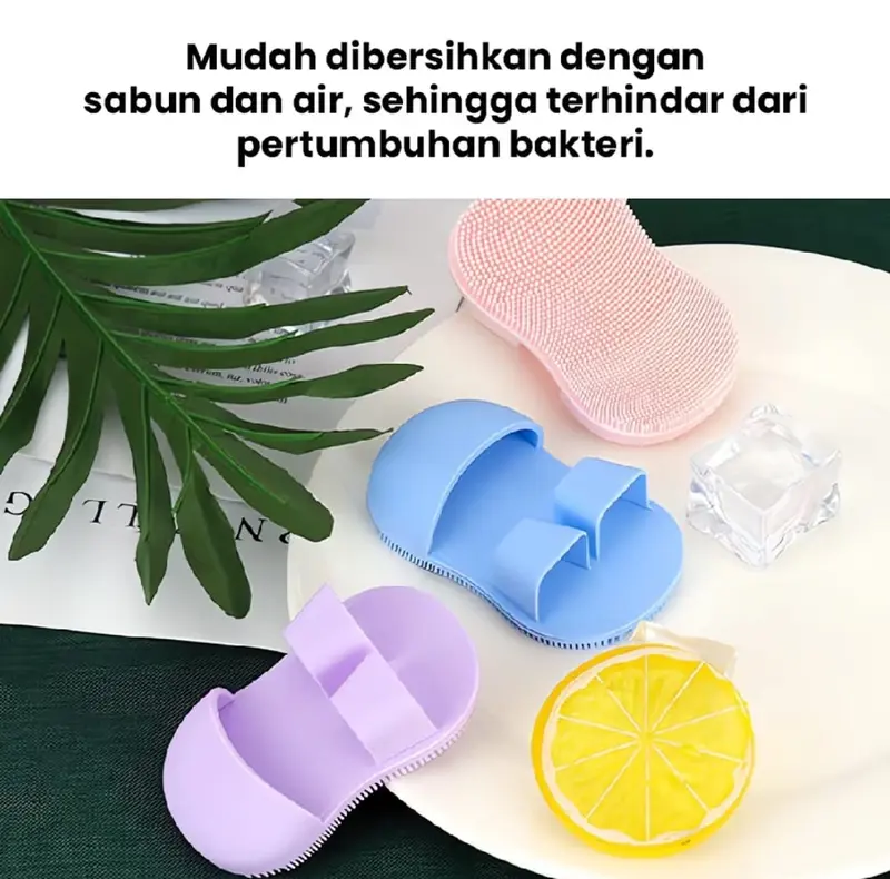 Sikat Pembersih Wajah Silikon Jari Cuci Muka Model Sandal Serbaguna 4