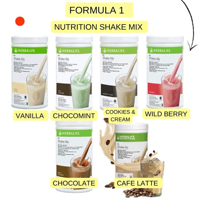 Jual Herbalife Nutrition Shake Mix Formula 1 All Varian|Minuman ...