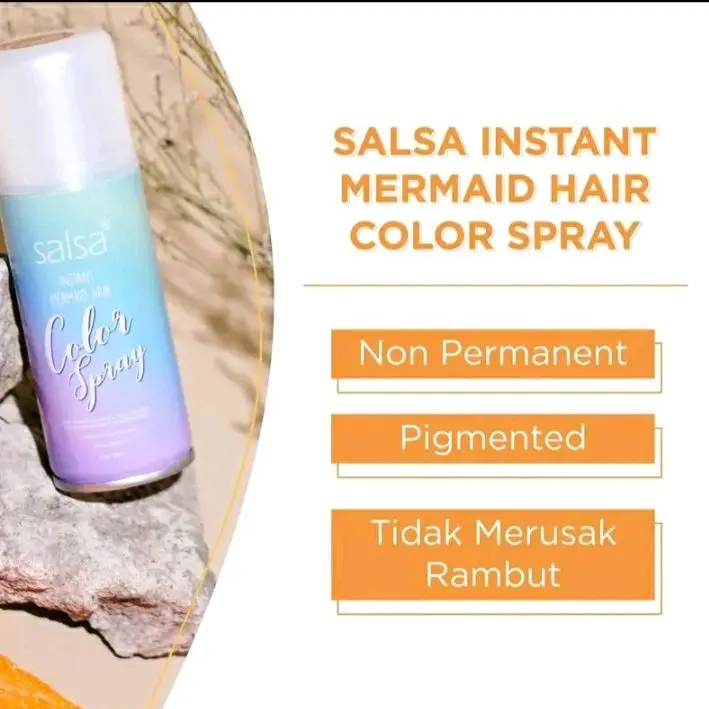 salsa instant mermaid hair color,salsa hair color spray,semir rambut temporary Pewarna Cat