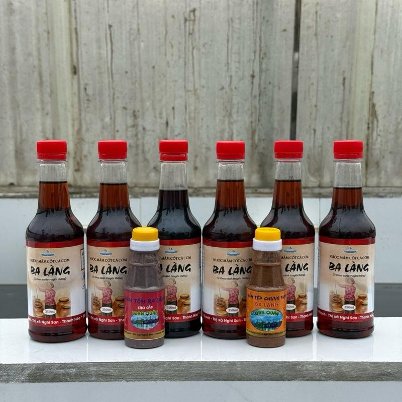 ( TẶNG 1 MắM  TÔM + 1 MắM TÉP) combo 6 chai Nước Mắm Cốt Cá cơm, mỗi chai 350ml độ đạm 30 độ 2