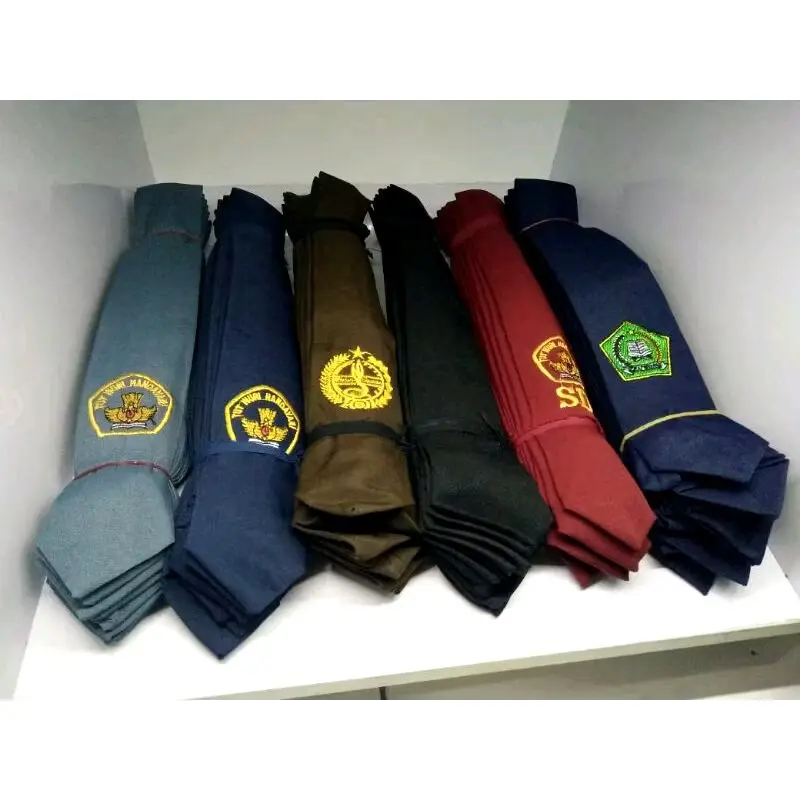 dasi panjang sekolah bordir