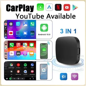 CarPlay Ai Box Android Auto & iPhone Support NetflixYouTube - Wireless CarPlay untuk 99% Mobil dengan WiredCarPlay Kompatibel dengan iPhone 6 ke Atas & Android 10.0 ke Atas