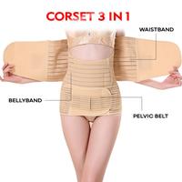 Gambar Korset 3 IN 1 Sabuk Wanita Pengecil Perut Setelah Melahirkan Normal Sesar Pembentuk Body Premium Slimming Korset Pelangsing Perut Buncit Perekat Jumbo Corset Shapewear Extra Kompresi Mengcover Area Perut Lebih Banyak - L dari Keraton Gallery Indonesia Kota Administrasi Jakarta Timur 4 Tokopedia