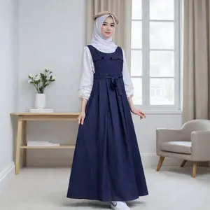 Gamis Anak remaja Sania Dress Baju Muslim Set Wanita Baju Anak Perempuan 9-17 Tahun Gamis Remaja