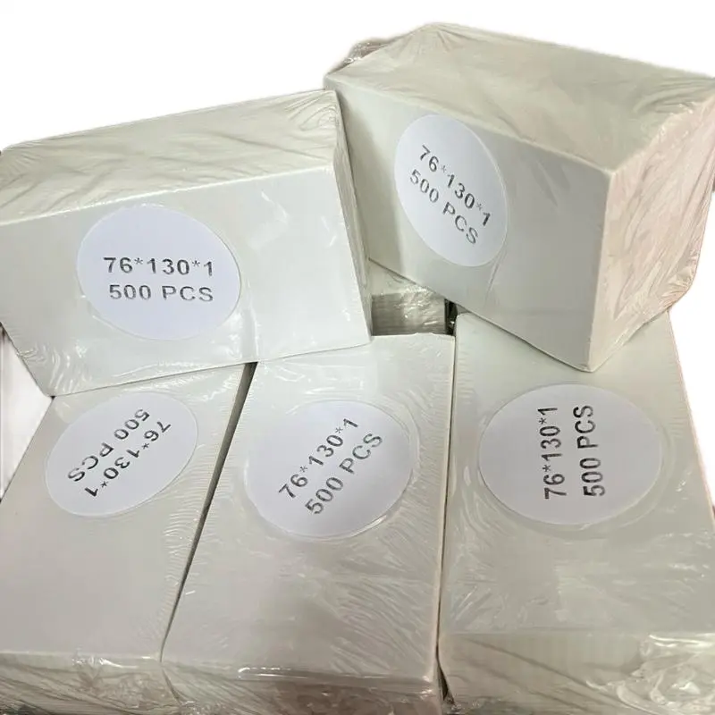 Combo 5 tệp tem nhãn nhiệt kích thước A7 ( 76x130)mm - 500 tem in tem Tmđt - in mã vận đơn, in bill 2