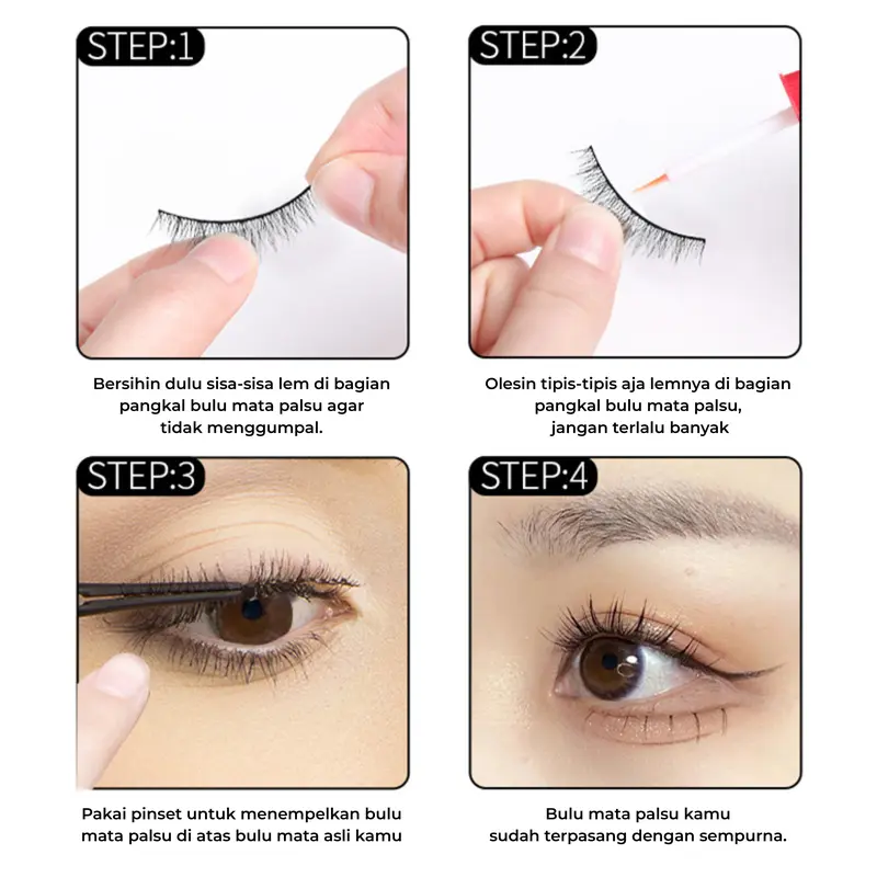 LANIAKEA 5 Pasang Fake Lashes Natural Bulu Mata Palsu Korea 3D Eyelash Extension Bulumata 7