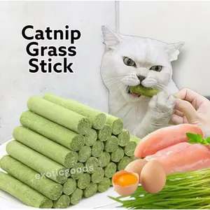 Catnip Rumput Stick untuk Kucing Snack Cemilan Stik Mainan Cat Treat