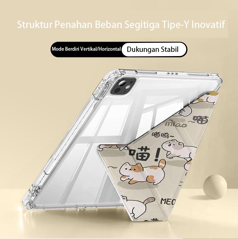 New 3+Y Tablet Case For Redmi Pad2 11" 2025,For XiaomiPad 6/6Pro 11",Redmi Pad SE 11",Redmi Pad Pro 12.1",For POCO Pad Pro12.1",Redmi Pad 10.6",Xiaomi 6s Pro-12.4", Cute Cartoon With Pen Slot Cover