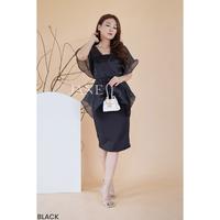 Gambar JANE | Gina Elegant Dress Wanita Formal Pencil Tile Party Dress Midi Gaun Scuba Baju Pesta Kondangan dari Jane Collection Kota Surabaya 5 Tokopedia