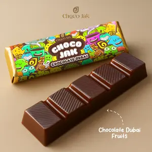 Choco Fruit Coklat Dubai Fruit Viral Choco Jak Ceria | 45 GRAM | Coklat Viral | Enak dan Lezat | Snack Cokelat Crunch