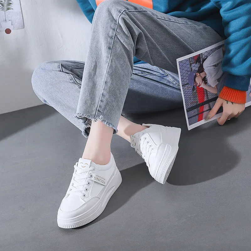【100% impor】 sepatu sepatu wanita sepatu kasual sepatu kets sepatu kets kasual casual terbaru imurah keren COD Merah 1