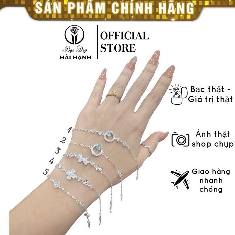 tặng hộp Lắc bạc ta cho nữ nhẹ nhàng – chọn mẫu theo số ảnh thật | Bạc Đẹp Hải Hạnh HHJ