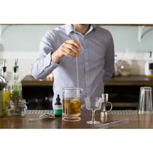 Sendok Aduk Bartender Cocktail Mixing Spoon 30 cm - BRSN0016-SS - Silver Peralatan Stainless